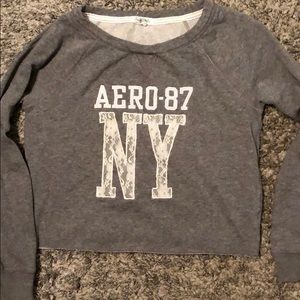 Aeropostale Grey cropped Sweater